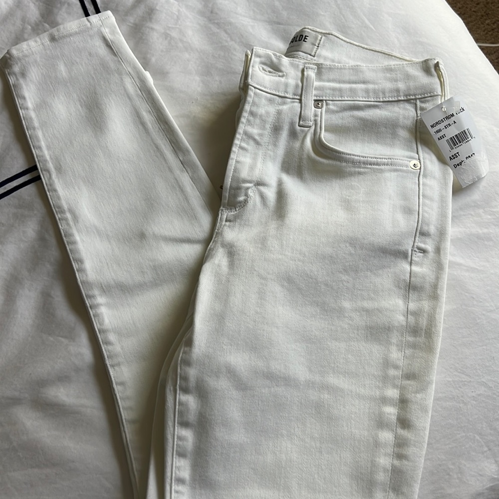 Agolde white jeans